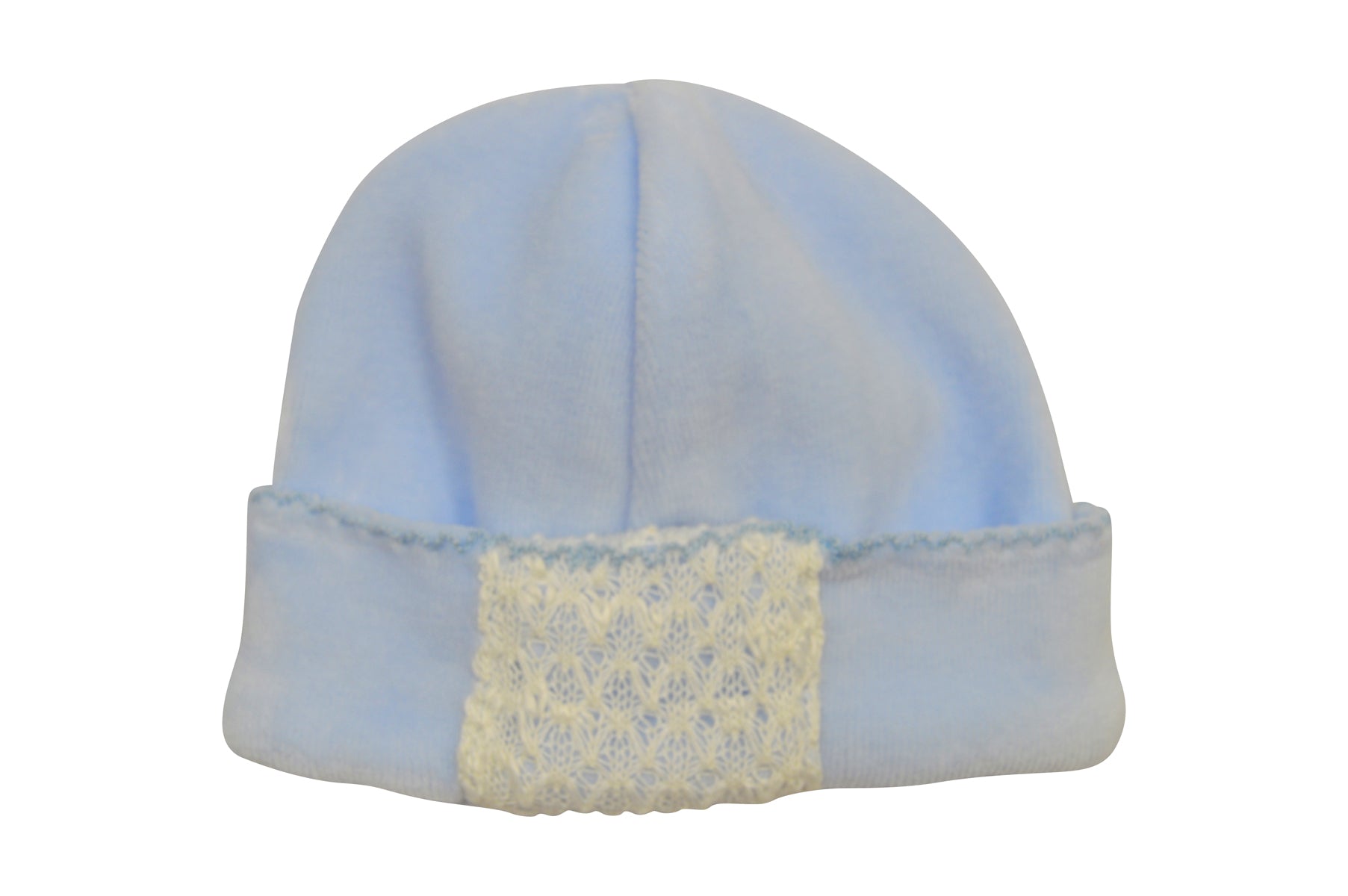 Blue Velour Knit Hat - Little Threads Inc. Children's Clothing