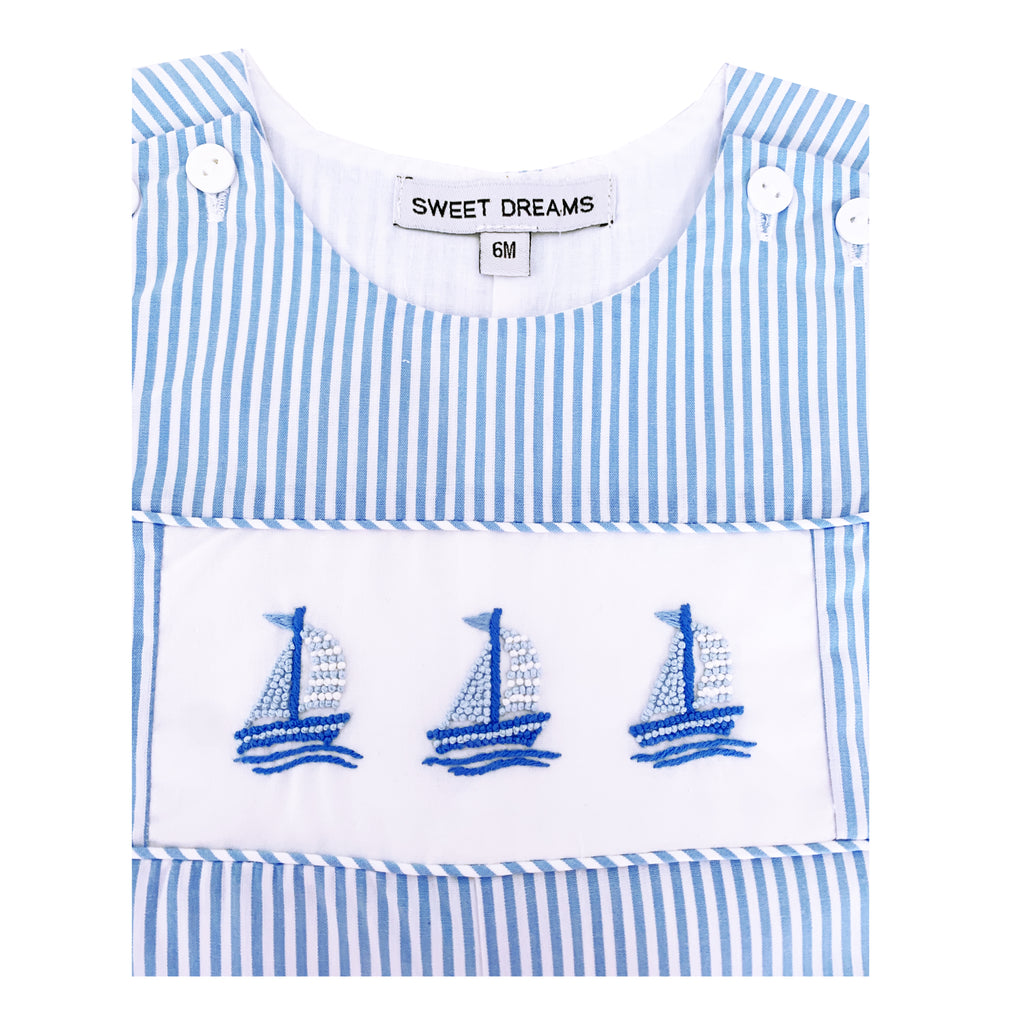 Sailboat Jon Boy overall - Little Threads Inc. Children's Clothing