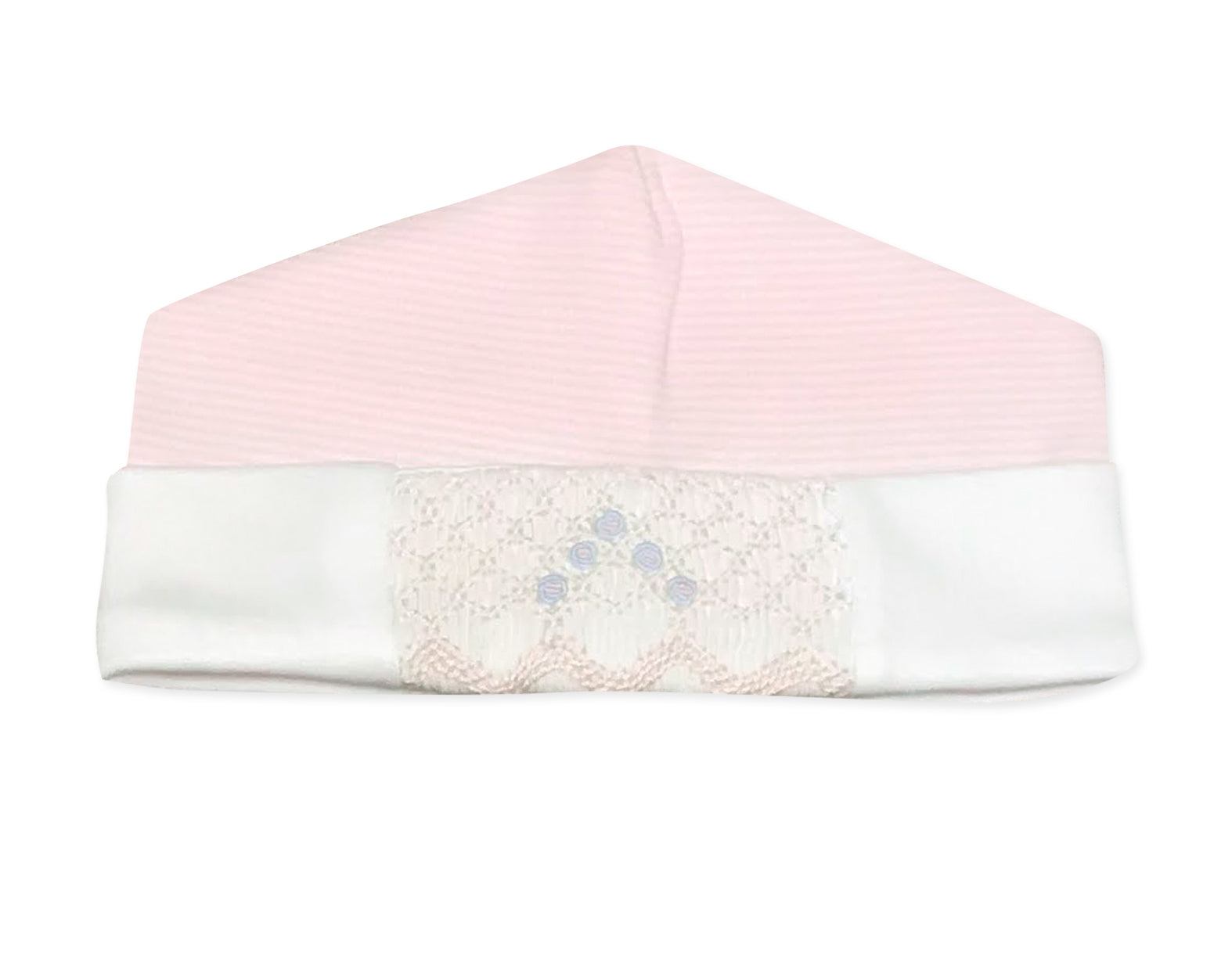 Baby Girl's Pink And Blue Hand Smocked Hat - Little Threads Inc. Children's Clothing