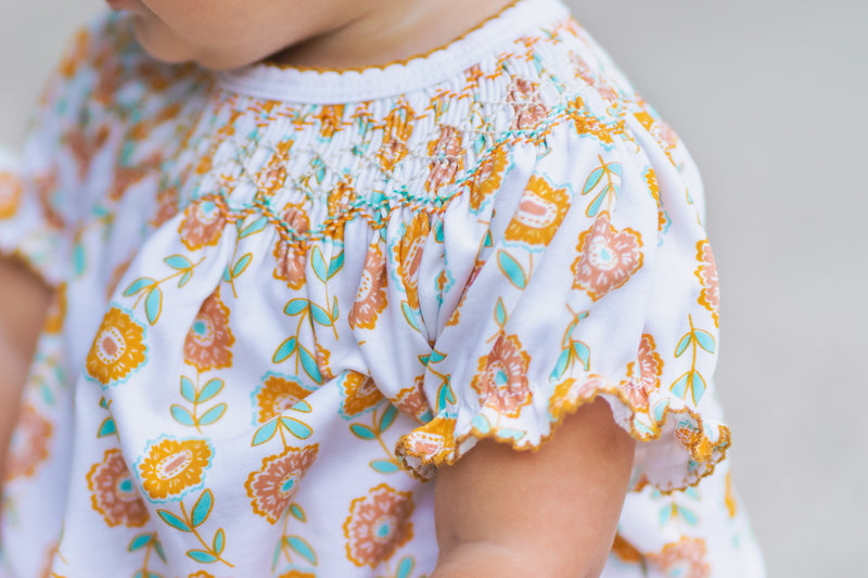 St Remy Hand smocked Girl's Bishop Dress - Little Threads Inc. Children's Clothing