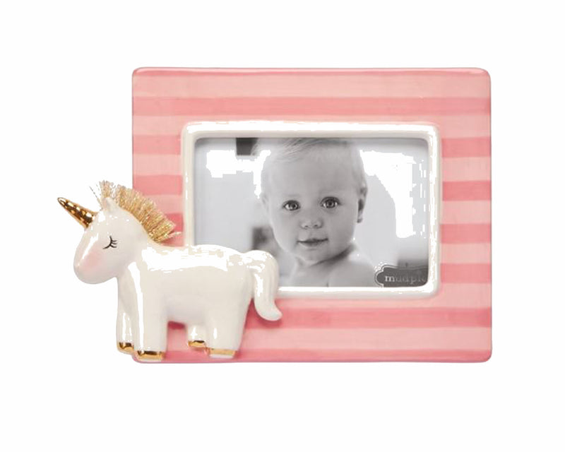 Unicorn Porcelain frame - Little Threads Inc. Children's Clothing