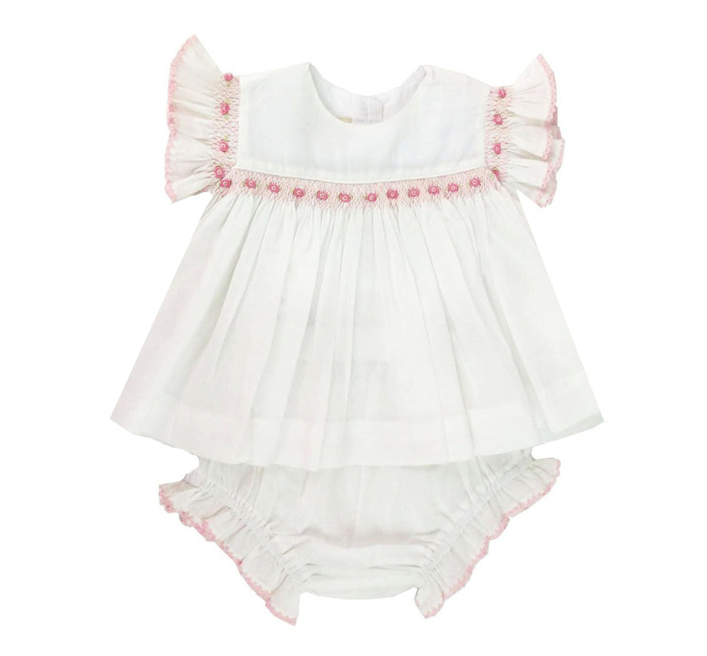 Heirloom Girl Shirt & Diaper Set - Little Threads Inc. Children's Clothing