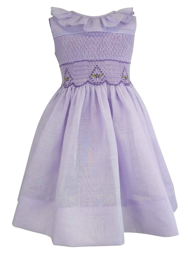 Lavender Smocked dress - Little Threads Inc. Children's Clothing