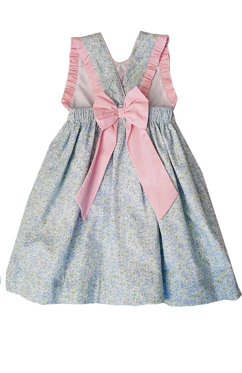 Isabella Blue and Pink Dress - Little Threads Inc. Children's Clothing