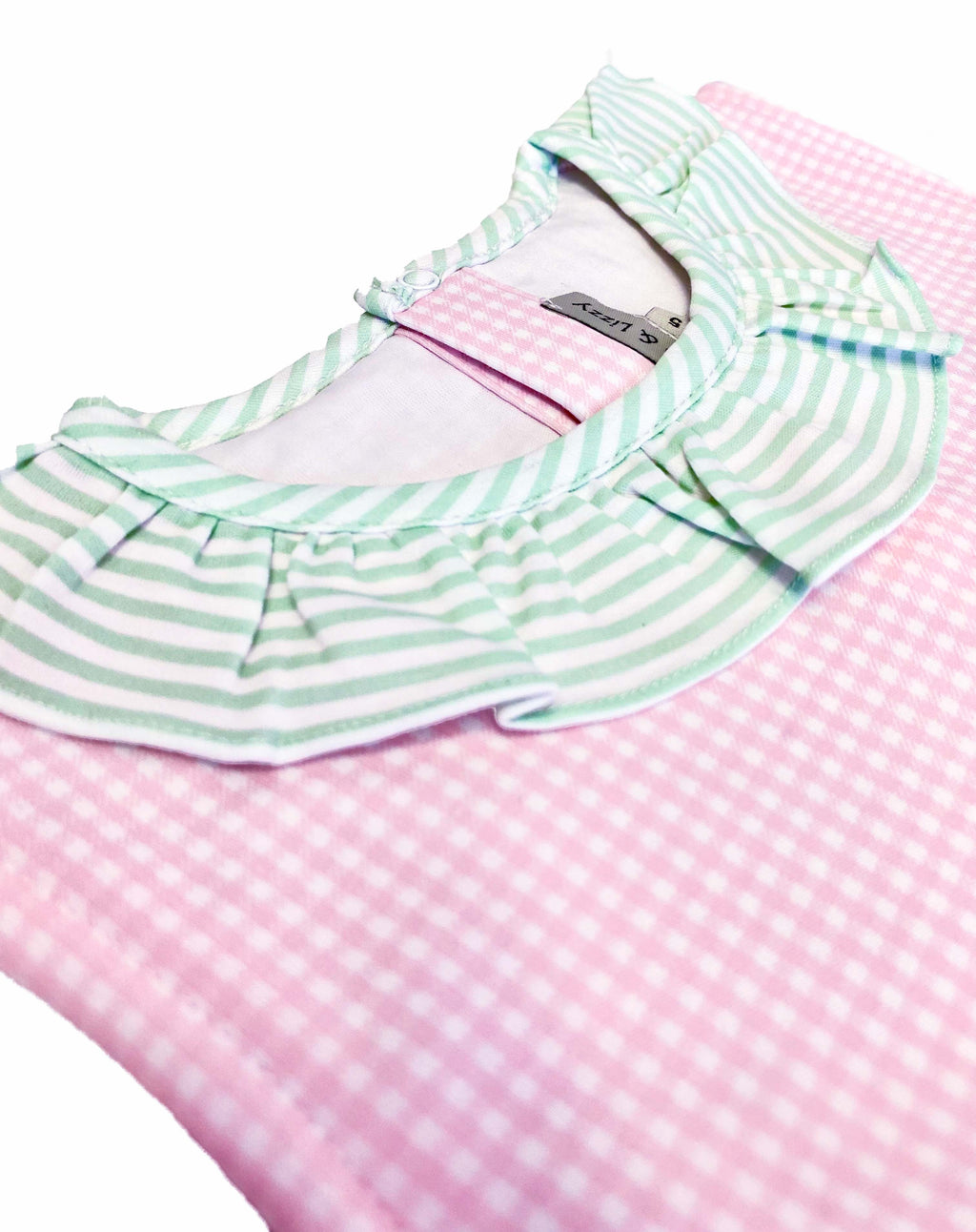 Pink Checks A Line Girl's Dress - Perfect for Monograming - Little Threads Inc. Children's Clothing