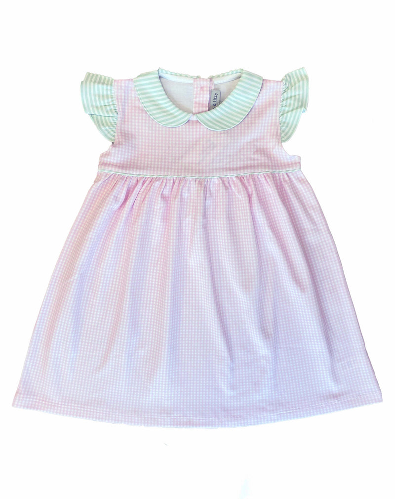 Girls "Tea Time" Knit Applique dress(NO embroidery) - Little Threads Inc. Children's Clothing