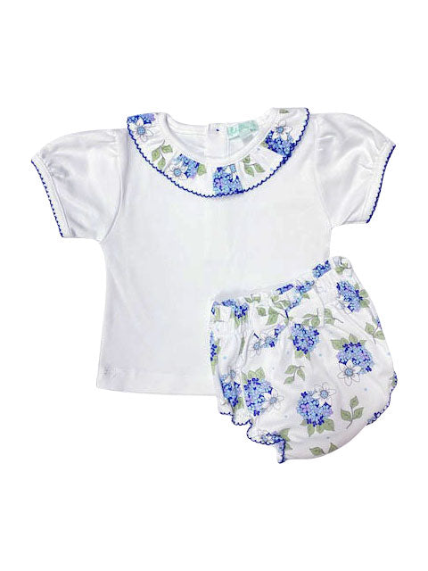 Baby Girl's "Hydrangeas" Bloomer Set - Little Threads Inc. Children's Clothing