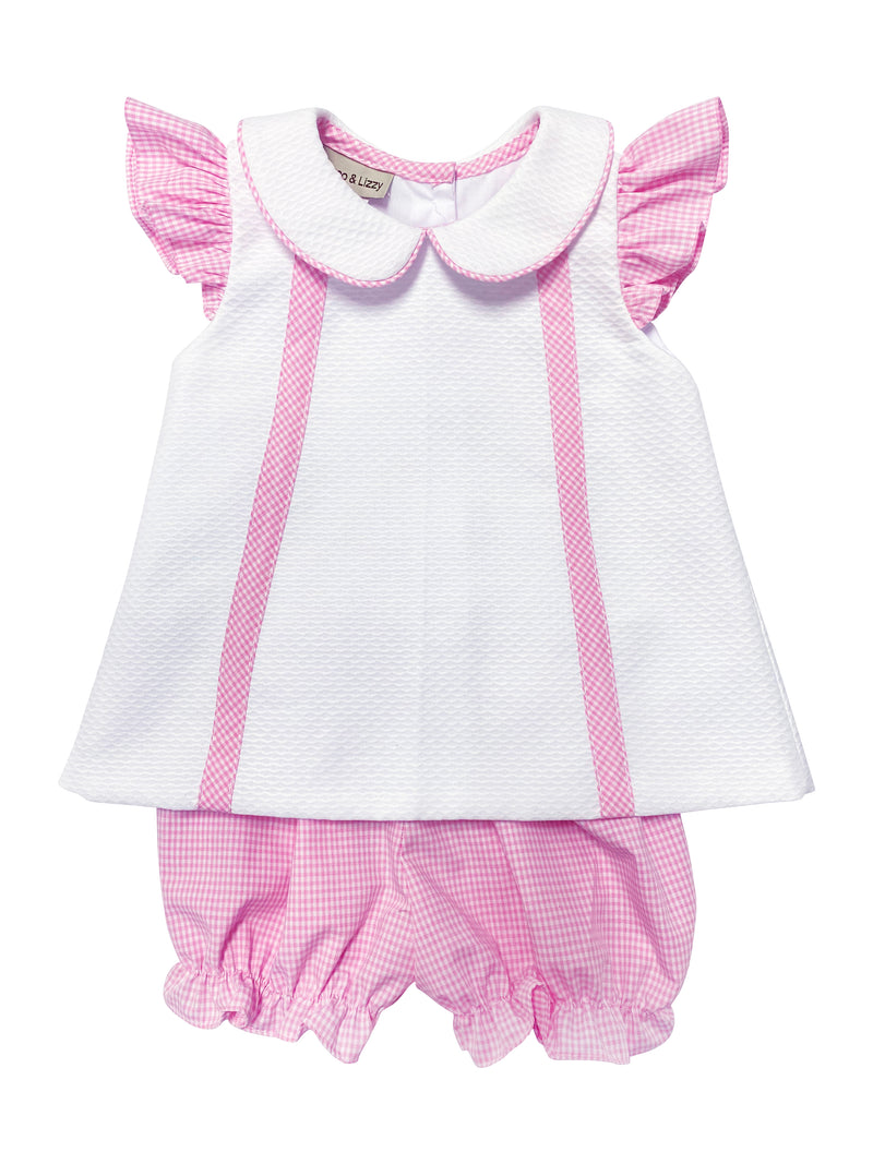 Pink Angel Sleeve Popover - Little Threads Inc. Children's Clothing