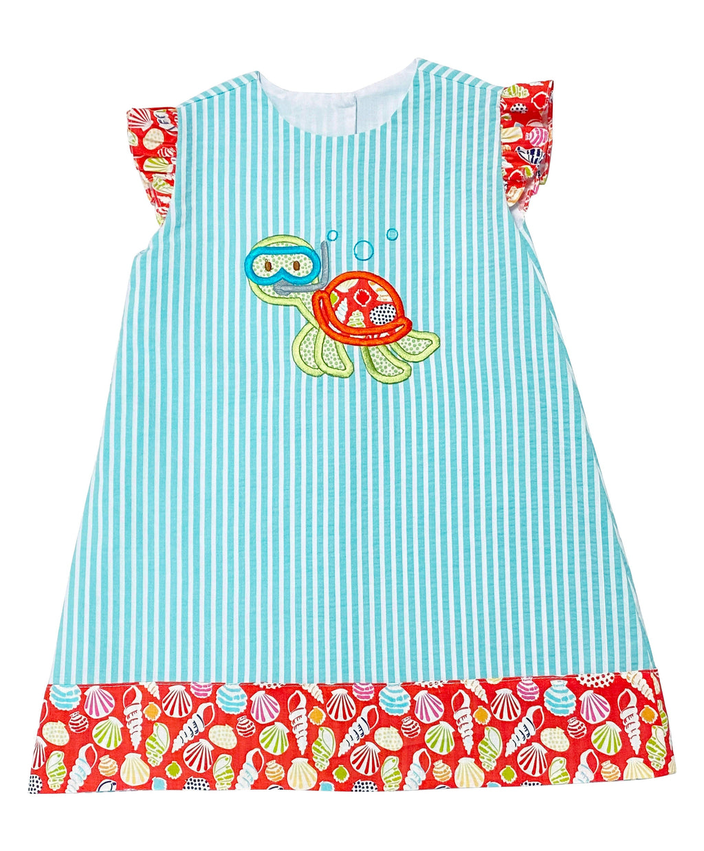 Turtle A-Line dress - Little Threads Inc. Children's Clothing