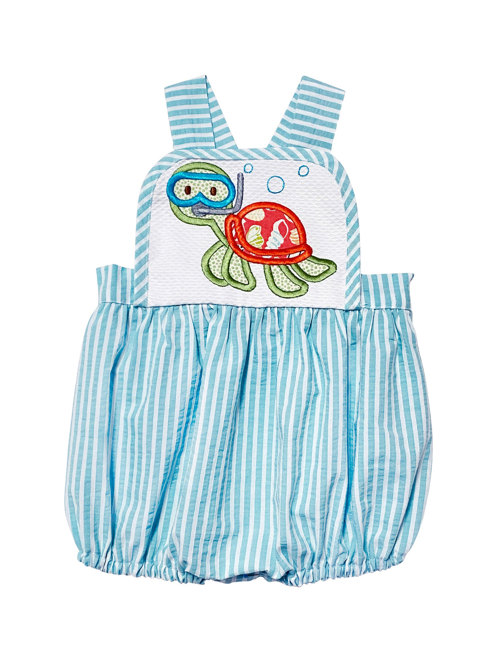 Turtle Boy Romper - Little Threads Inc. Children's Clothing