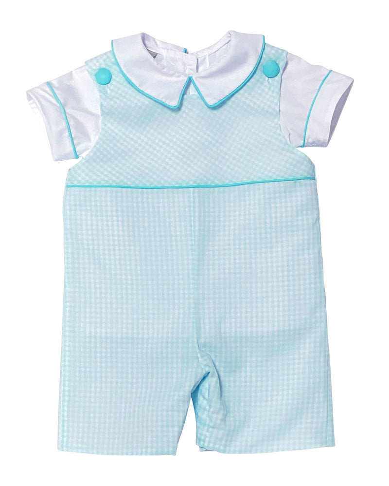 Boy's Checkered Overall Set - Little Threads Inc. Children's Clothing