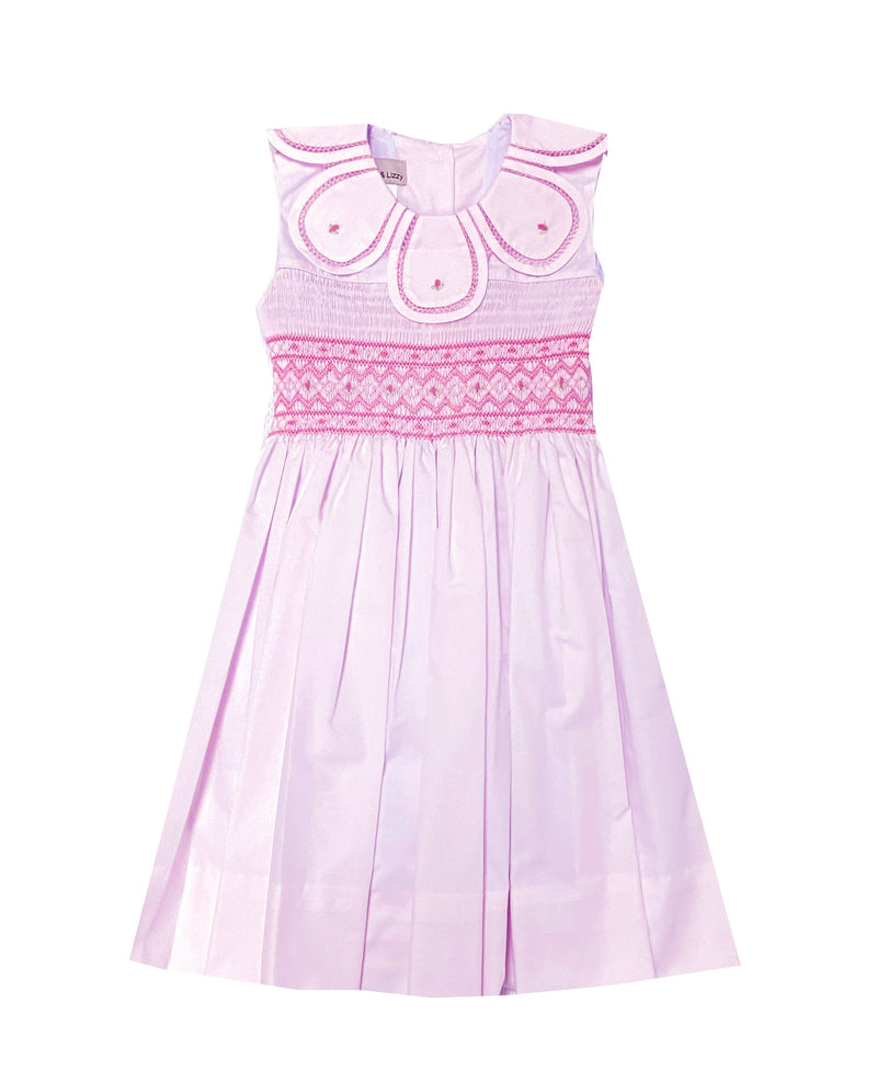 Pink smocked Petal Dress - Little Threads Inc. Children's Clothing