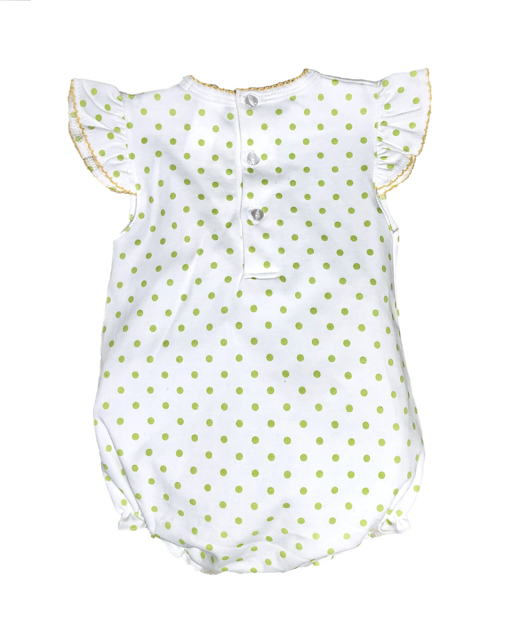 Baby Girl's Lemon Dots Romper - Little Threads Inc. Children's Clothing