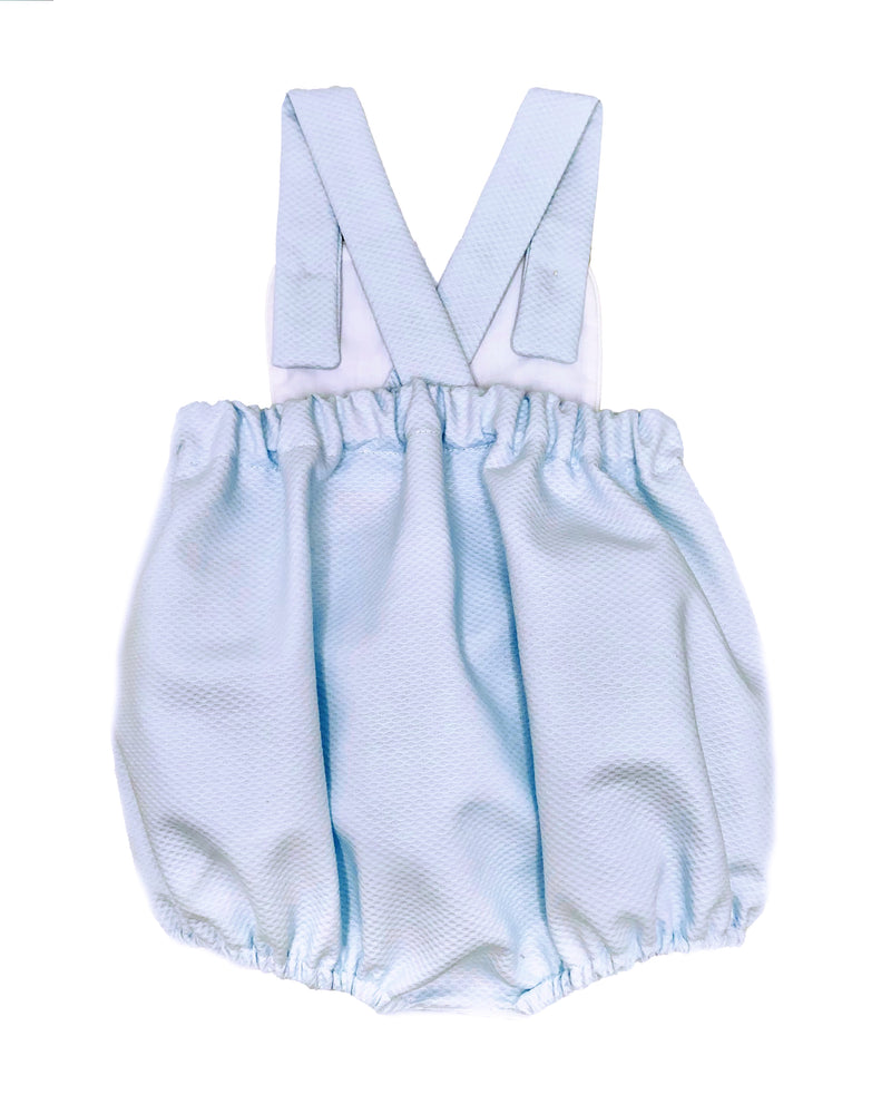 Baby Boy's "Blue and White" Sunsuit - Little Threads Inc. Children's Clothing