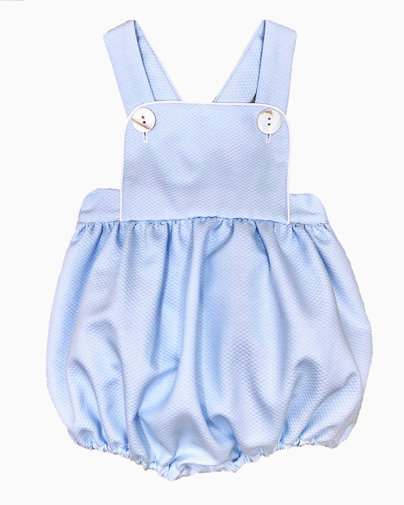 Baby Boy's "Blue and White" Sunsuit - Little Threads Inc. Children's Clothing