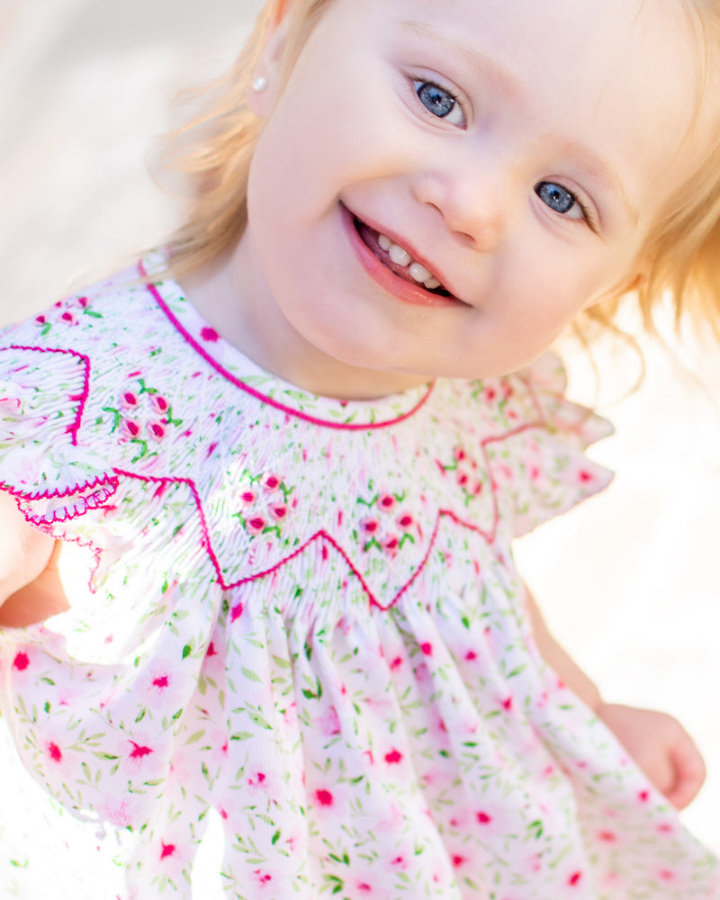 Girl's "Kara & Seth" Bishop Dress - Little Threads Inc. Children's Clothing
