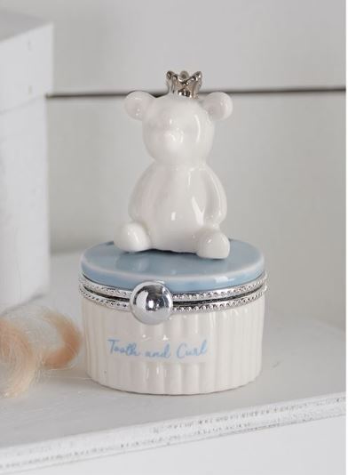 Blue Bear Tooth and curl Keepsake - Little Threads Inc. Children's Clothing