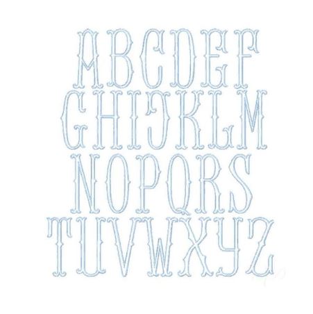 Barret Stripe 2 letter monogram - Little Threads Inc. Children's Clothing