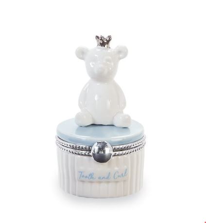 Blue Bear Tooth and curl Keepsake - Little Threads Inc. Children's Clothing