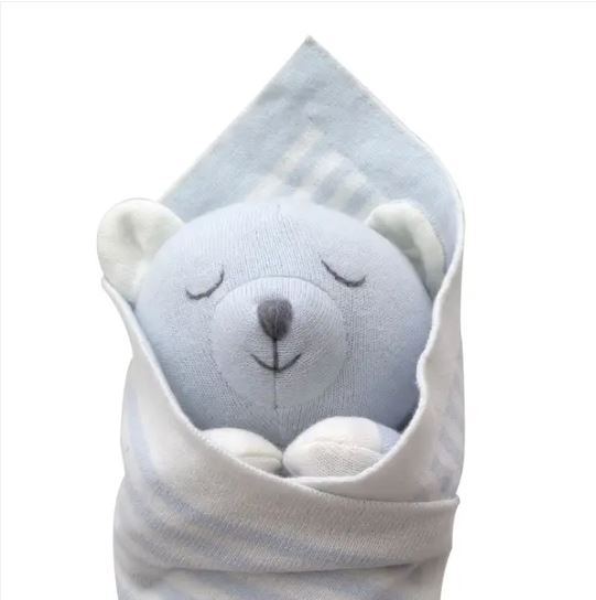 Blue Baby Bear  Stuffed Toy - Little Threads Inc. Children's Clothing