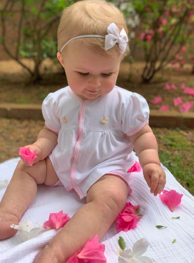 Bunny's 2 pc baby shirt and diaper cover set - Little Threads Inc. Children's Clothing