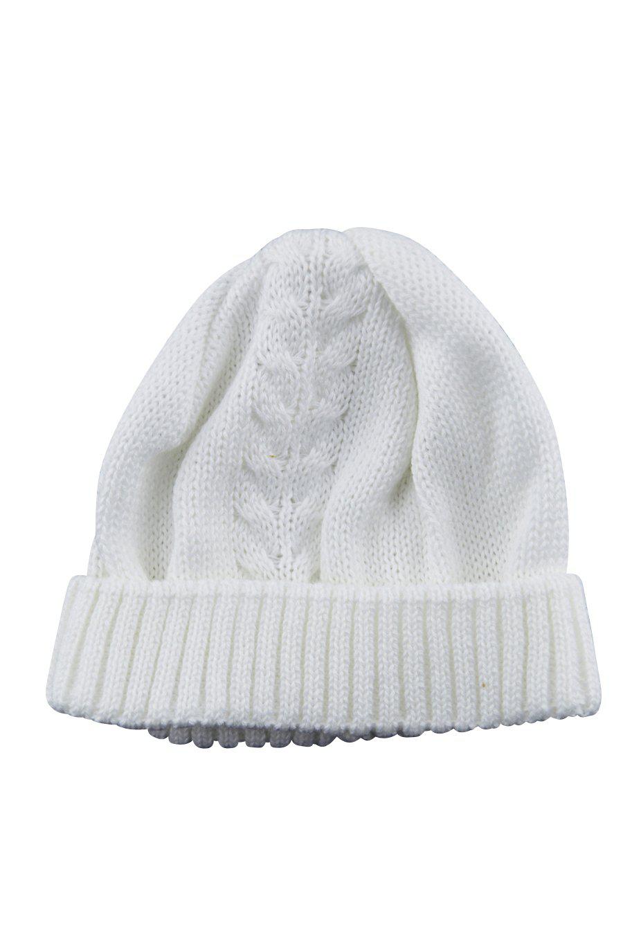White Knitted Hat - Little Threads Inc. Children's Clothing