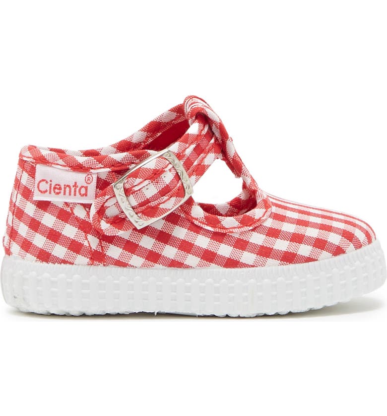 Cienta Red Gingham canvas kids shoes - Little Threads Inc. Children's Clothing