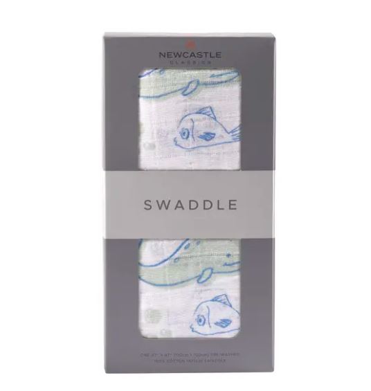 Whale Swaddle - Little Threads Inc. Children's Clothing