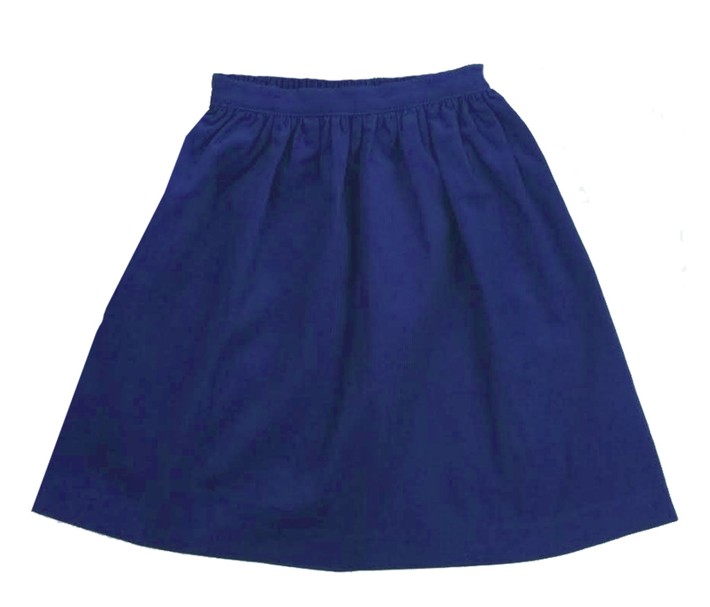 Classic Royal blue Corduroy skirt - Little Threads Inc. Children's Clothing