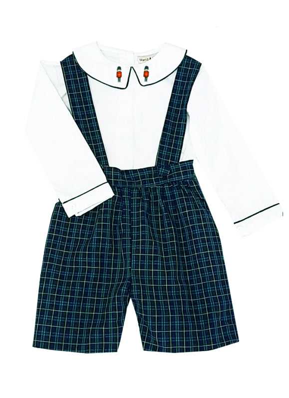 London Boy's Short Straps Set - Little Threads Inc. Children's Clothing