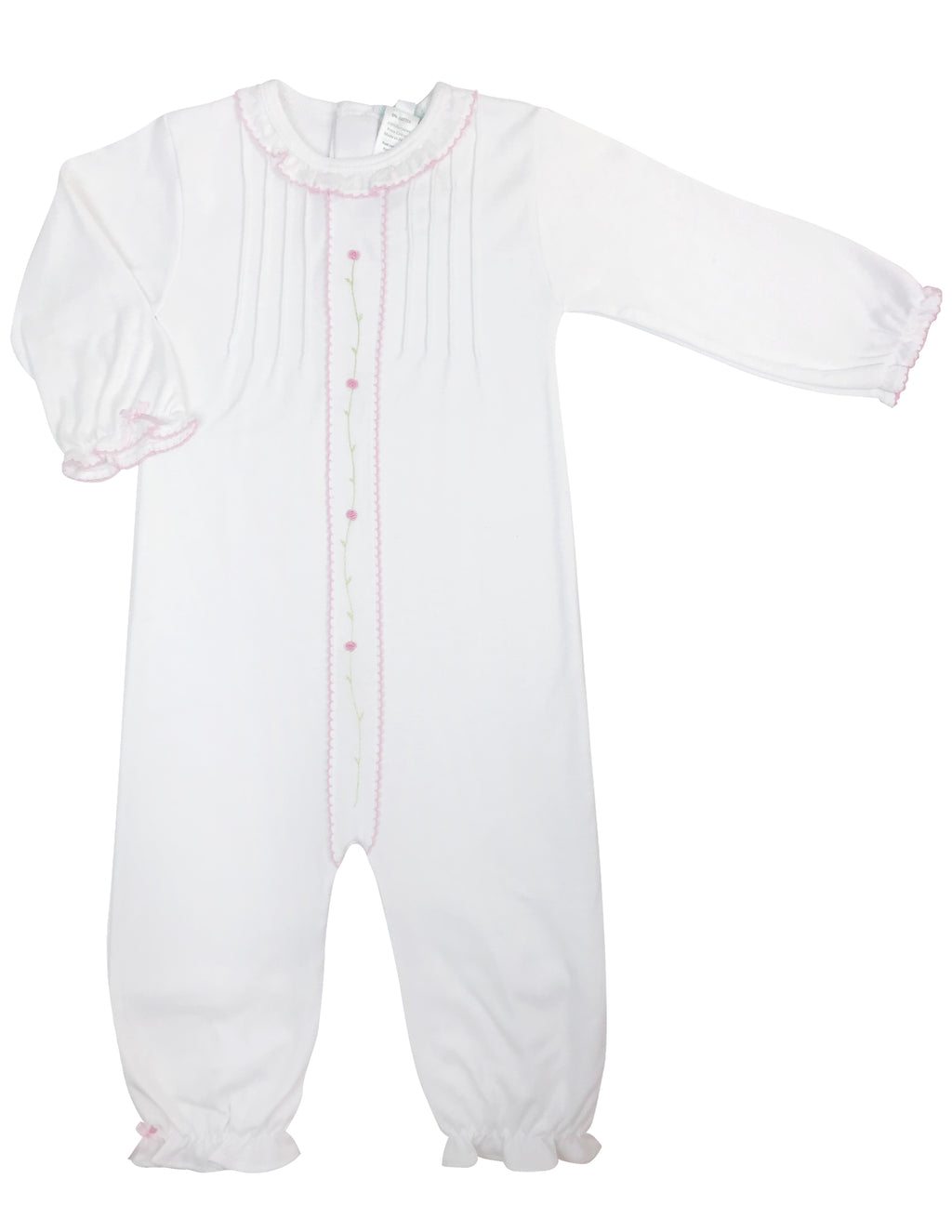 Baby Girl's White Rose Vine Converter - Little Threads Inc. Children's Clothing