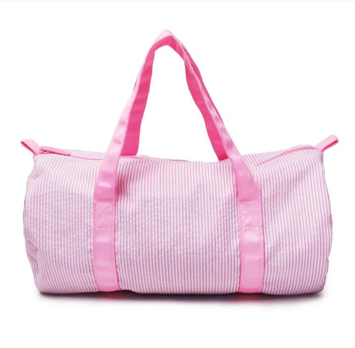 Pink Seersucker Duffle Bag – LL Monograms