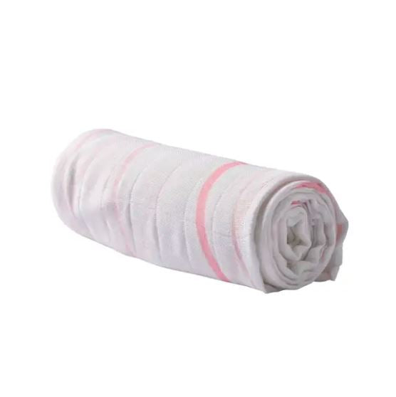 Pink stripe baby girl Swaddle - Little Threads Inc. Children's Clothing