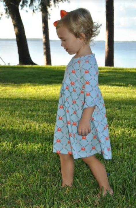 Pumpkin Knit Girl's Dress - Little Threads Inc. Children's Clothing