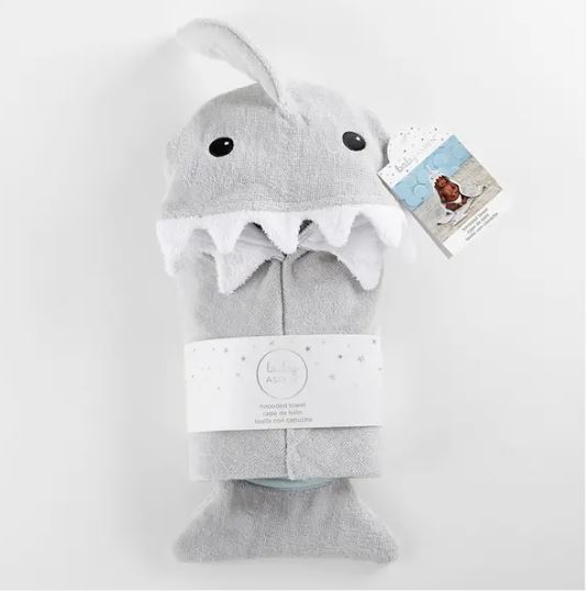 Shark baby  hooded towel - Little Threads Inc. Children's Clothing
