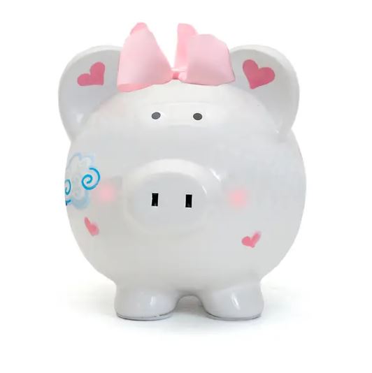 Unicorn and Rainbows Piggy Bank - Little Threads Inc. Children's Clothing