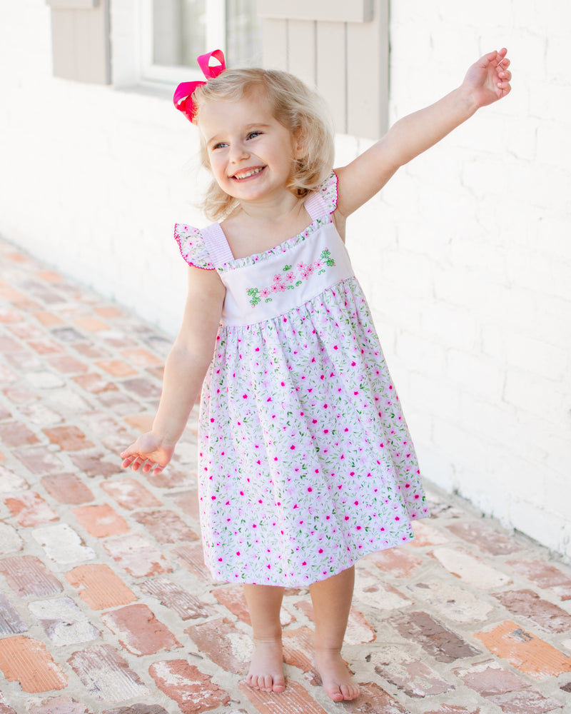 Girl's "Kara & Seth" Sundress - Little Threads Inc. Children's Clothing